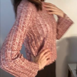 Pink toned long sleeve Zara sweater